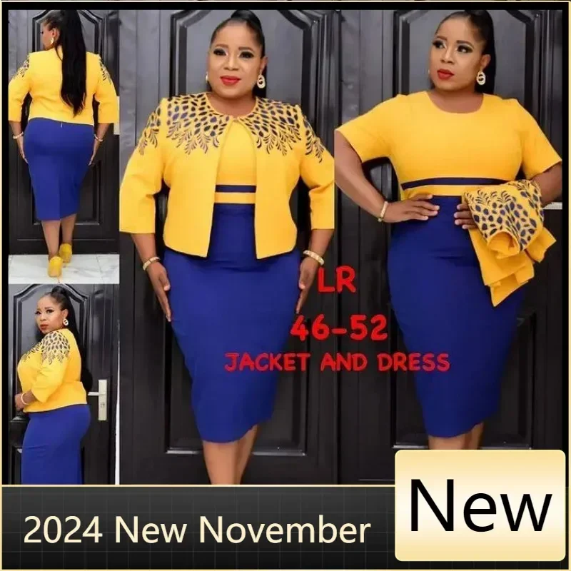 

Customized Customized Printed Coat and Dress Suit for Women, African Turkey Style, Plus Size, Hot Sale, 2025