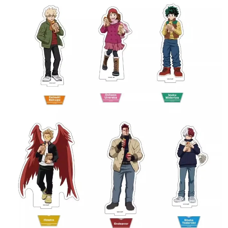 Game Todoroki Shouto Bakugou Katsuki Uraraka Ochako Midoriya Izuku Acrylic Stand Doll Anime Figure Model Plate Cosplay Toy Gift