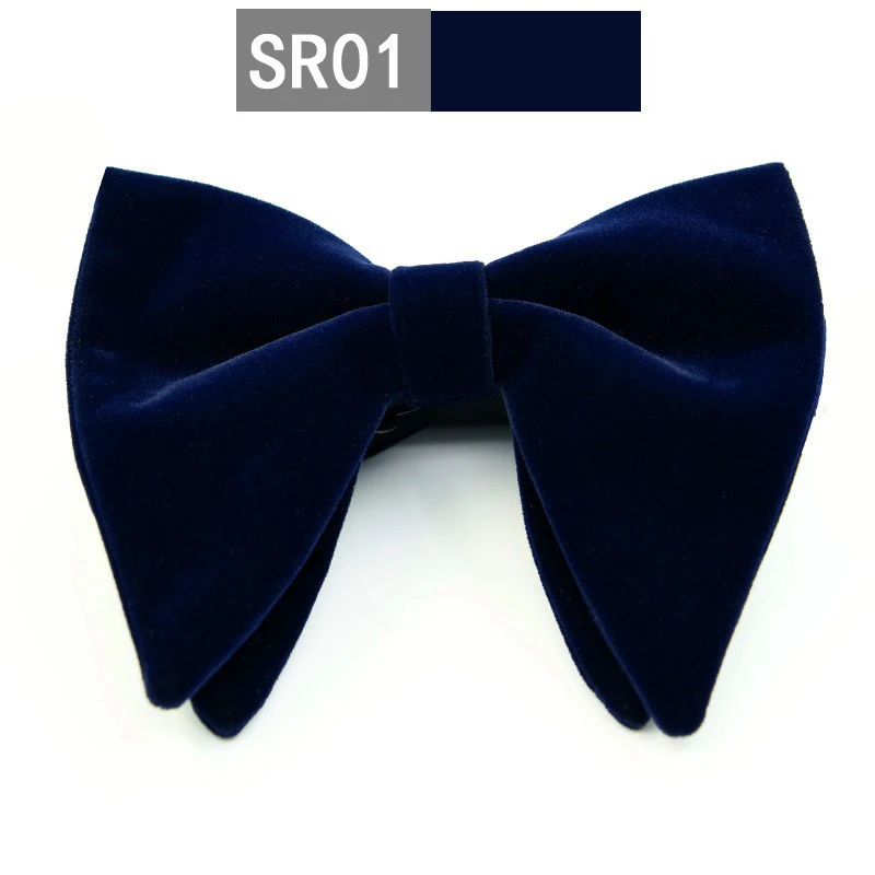 Handgefertigte Übergroße Samtfliege für Herren, Verstellbare Fliege, Perfekt für Formelle Anlässe, Hochzeiten, Smoking-Anzüge und Accessoires – Detail 7