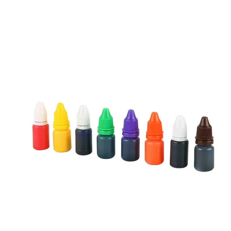 1 Gói Màu Cảm Quang Mực Nhuộm Mực Đổ Tem Nhà Quy Hoạch Sổ Lưu Silicone Tem Nhật Ký Tự Làm Trẻ Em Học Văn Phòng Phẩm