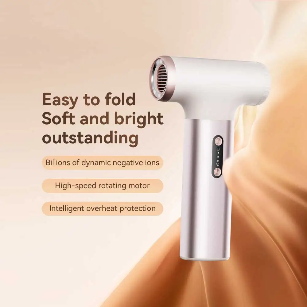 

Cordless Hair Portable Mini Wireless Hair Dryer Rechargeable Hair Dryer Holder