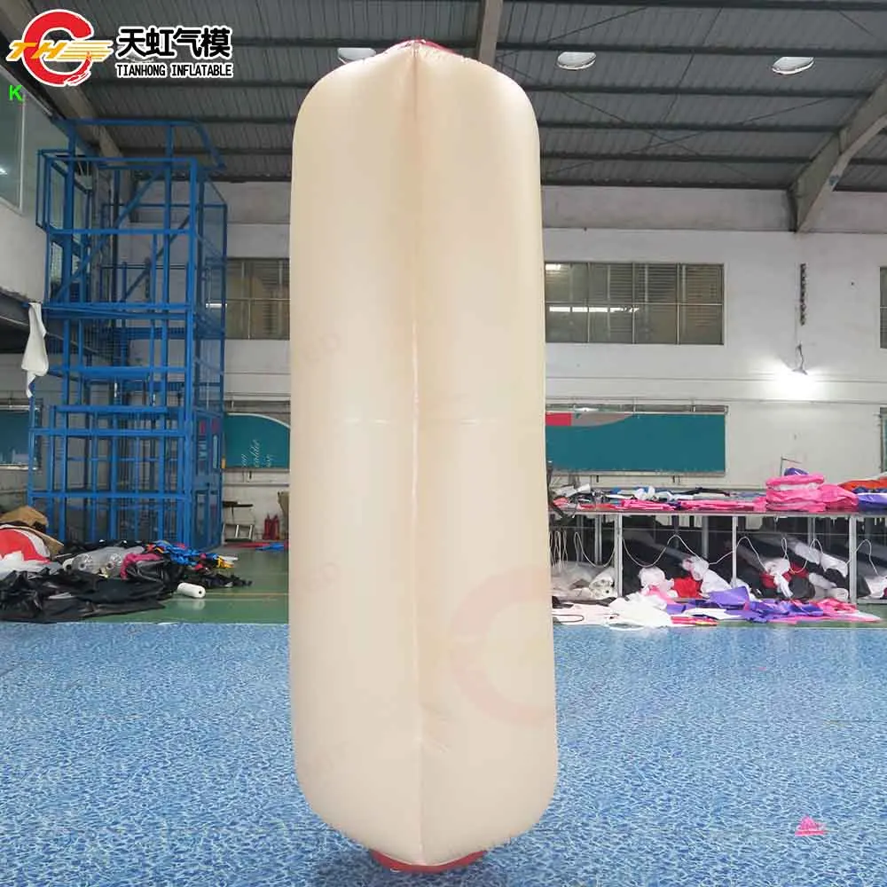 Fast Shipping Giant Inflatable Hot Dog Model Air Blow Up Hamburger Hot-Dog Replica Ground Balloon for Decoration