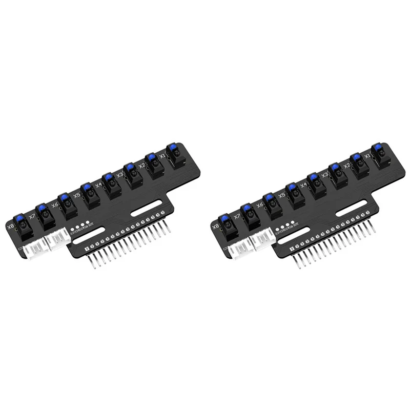 

A37T-2PCS 8 Channel High Precision Electronic Infrared Line Tracking Sensor Module Support Automatic Calibration A