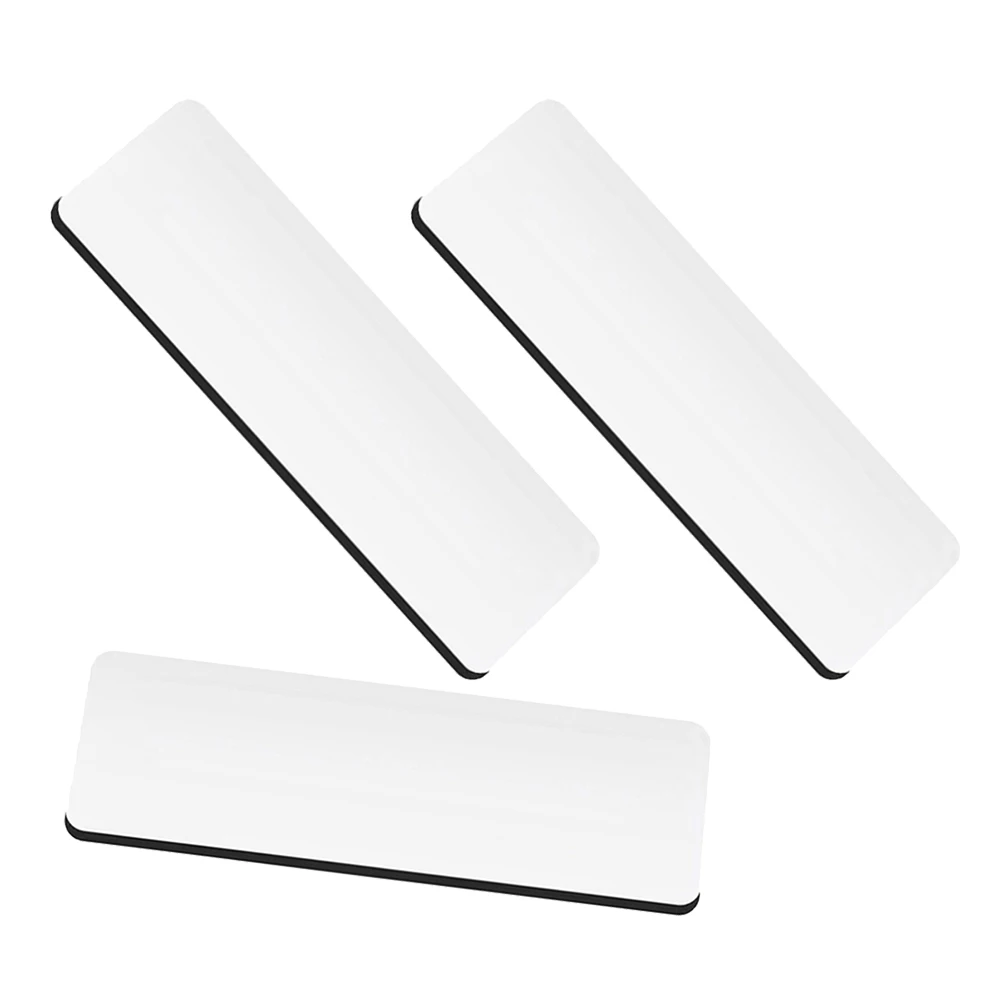 

3pcs Work Badge Blank Name Tags Wooden Clip Pins Diy Customizable Sublimation Removable Conference Identification Worker Labels