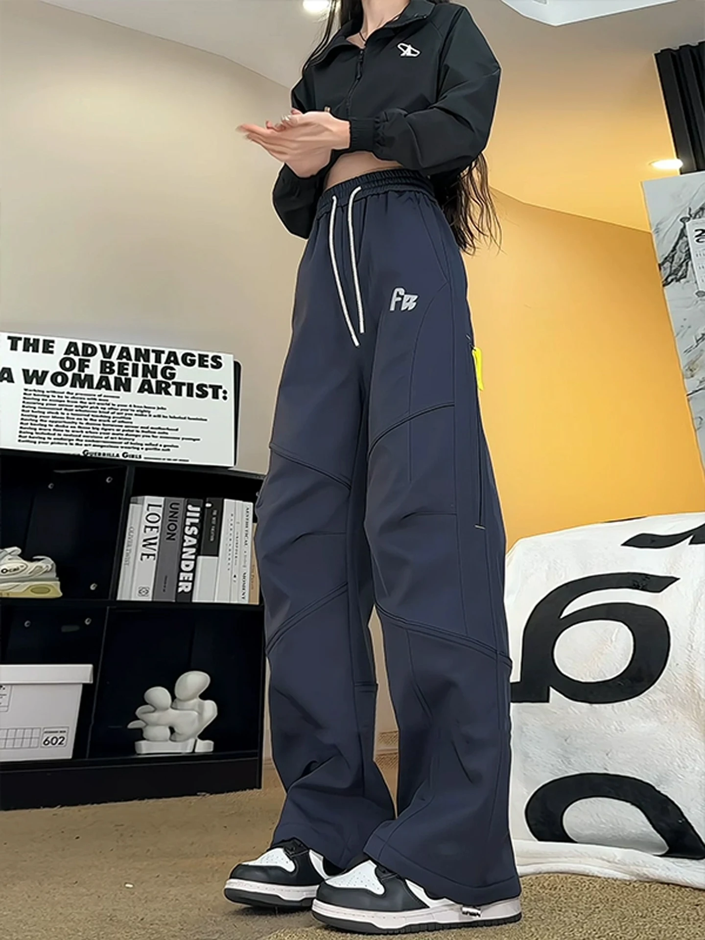 

American Sle Fce Lined Waterproof Workwear Pants Men's Autumn Winter Outdoor Hiking Mountain Climbing Trousers Windproof