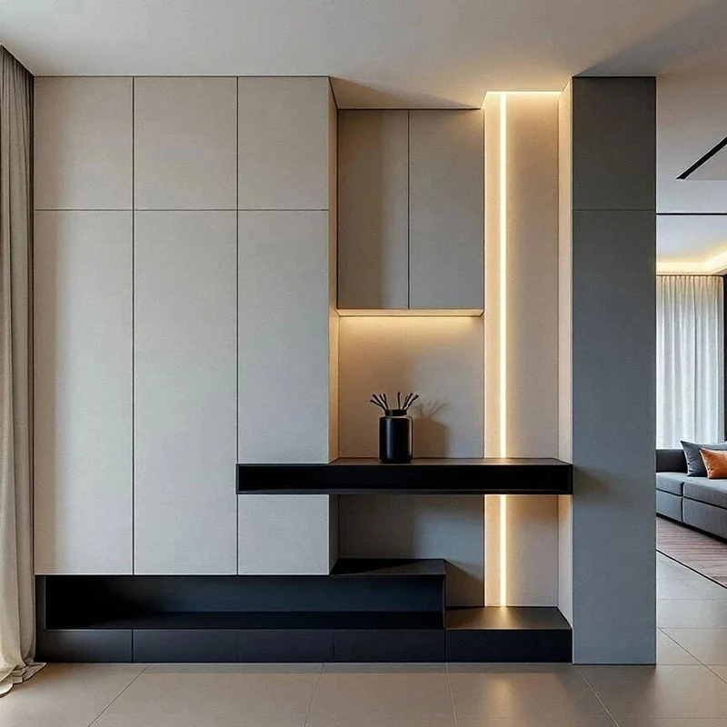 เฟอร์นิเจอร์ชุดครบครันสำหรับบ้านทั้งหลัง รวมถึงตู้ห้องนั่งเล่น ตู้เสื้อผ้า ตู้รับประทานอาหาร พร้อมบริการออกแบบกราฟิก