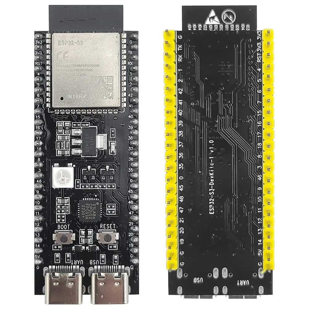 ESP32 S3 Development Board with Expansion Adapter BT 2.4G Wifi Module Type-C ESP32-S3-DevKitC-1 8MB PSRAM N16R8 44Pin CP2102