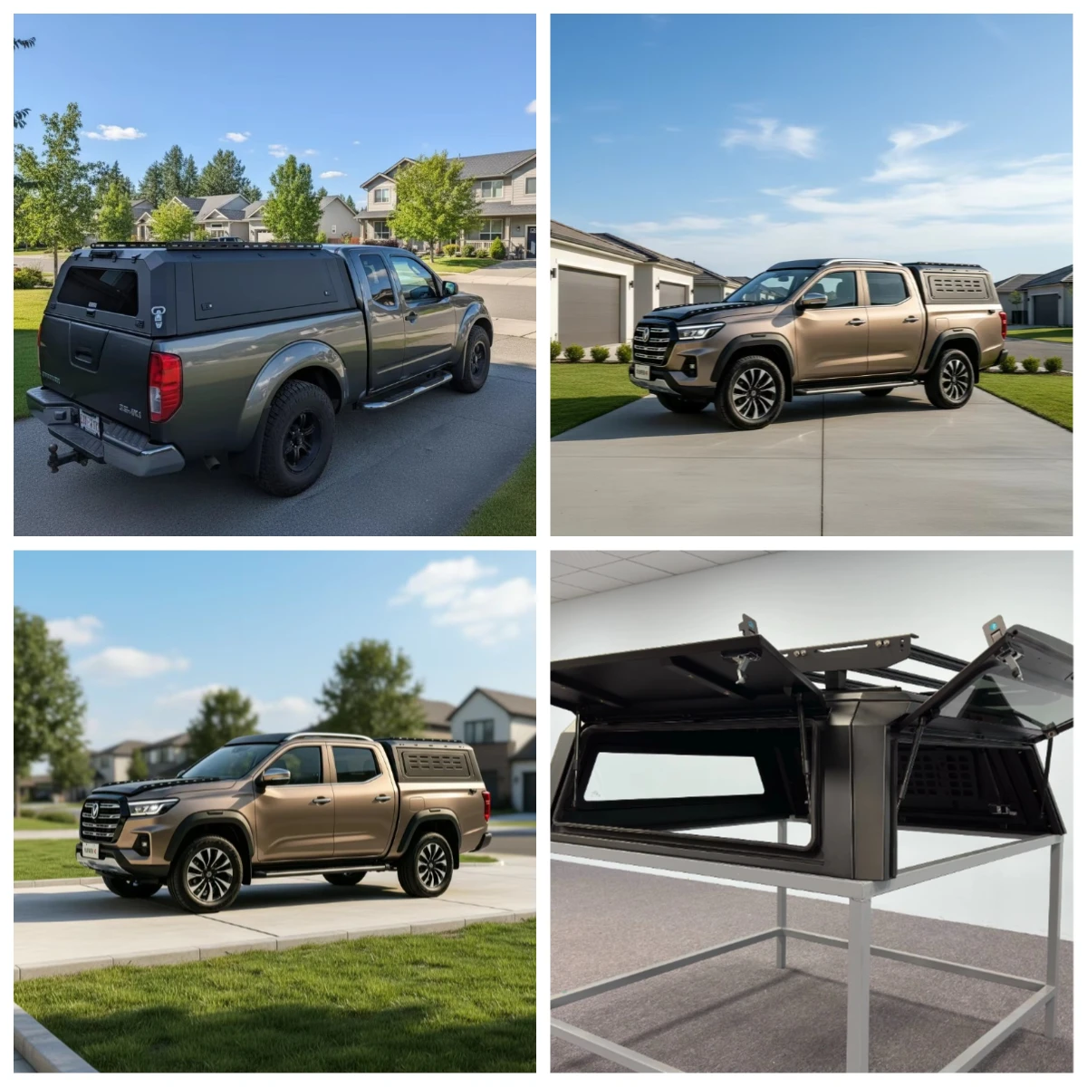 Toldo Rígido Impermeable de Aleación de Aluminio de Alta Calidad para Camioneta Changan Explorer Doble Cabina 5FT