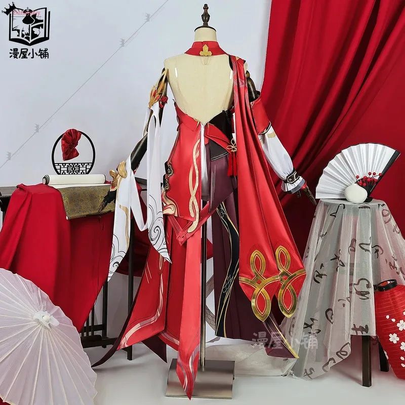 Honkai Impact 3rd Kiana Kaslana Cosplay Costume Lucky Star Kiana Anime Chinese-Style Women's Dress Halloween Outfits Wig Suits