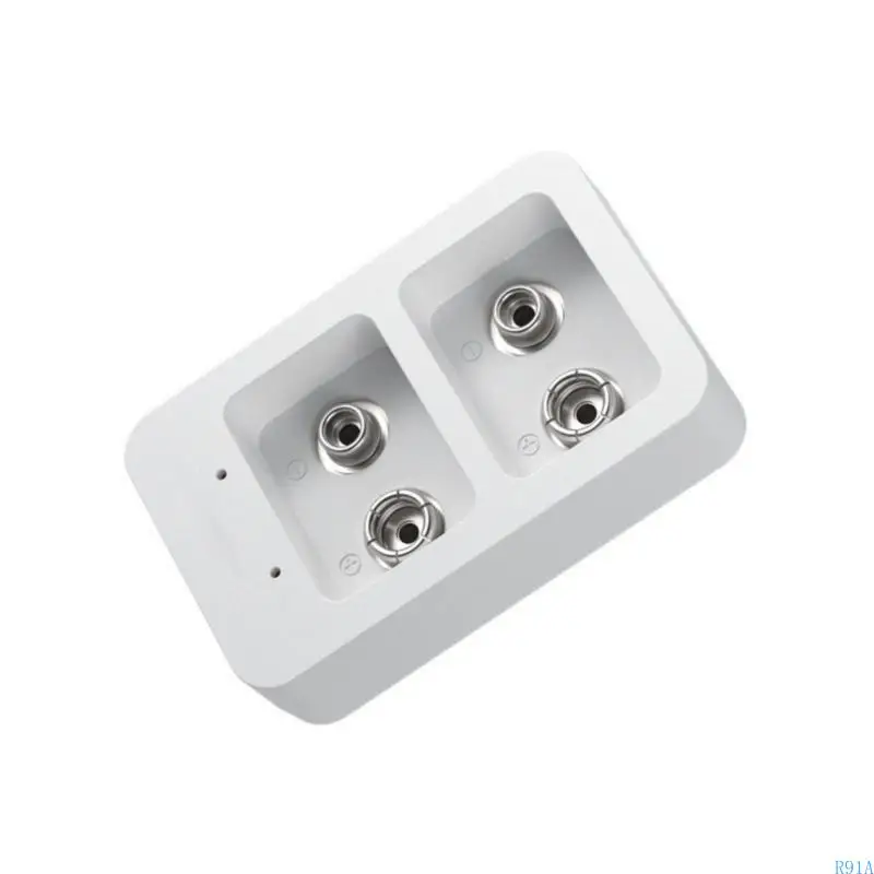 R91a قابلة للشحن بطاريات 9V شاحن USB للسفر عالية طول العمر استخدام مراكز الشحن سهلة ومريحة للاستخدام اليومي