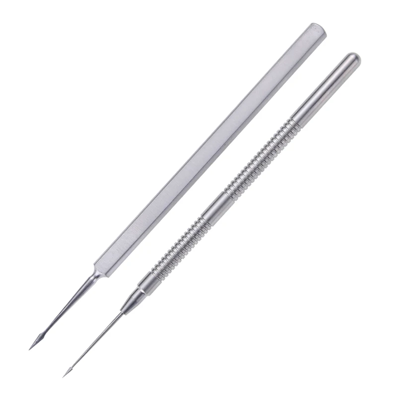 Ophthalmic foreign body needle shovel straight curved tip instrument tool stainless steel titanium alloy willow blade iris knife