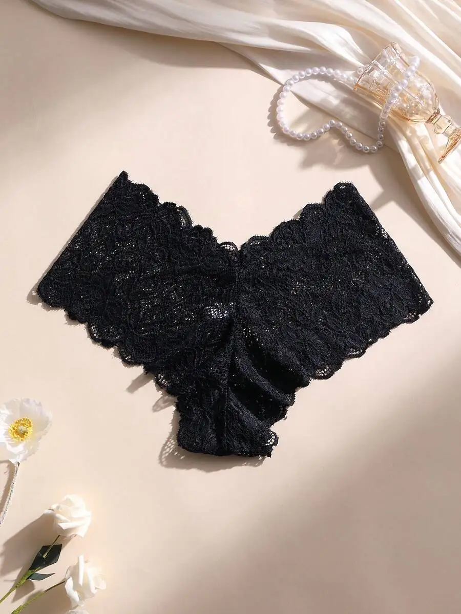 Womens Lace Hipster Panties Soft Breathable Seamless Underwear For Daily Wear