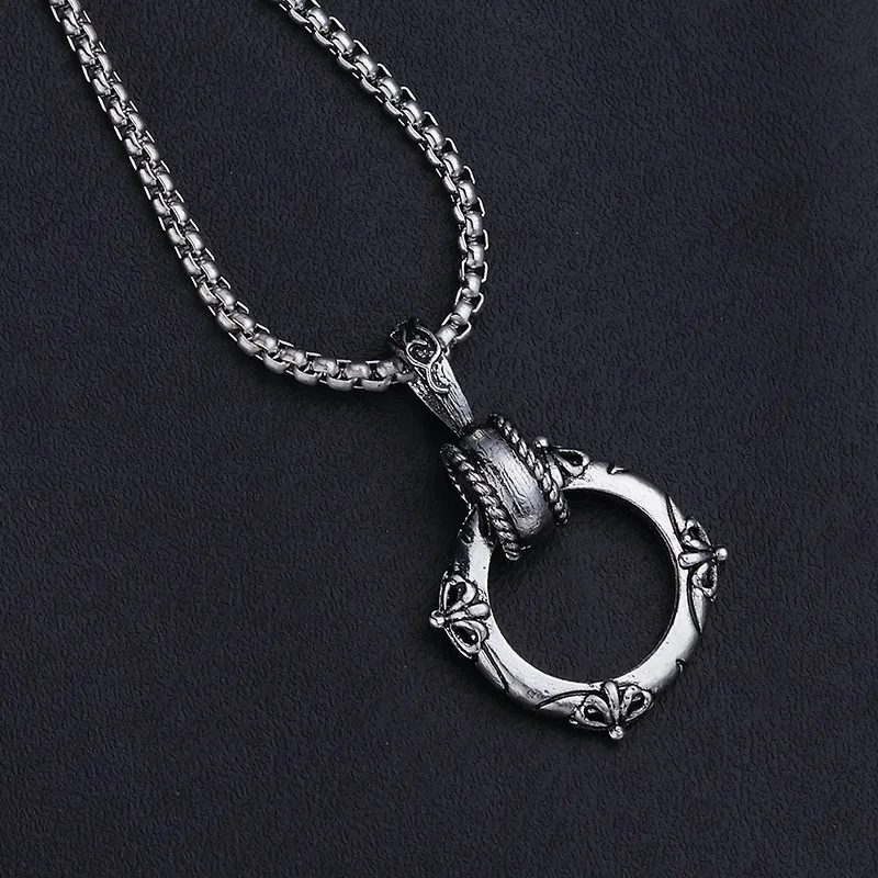 

Маска, ожерелье, подвеска в виде головы, крест, модный шарм, солнцезащитный компас, скелет, пентаграмма, свитер, цепочка, ювелирные изделия для мужчин и женщин, подарки