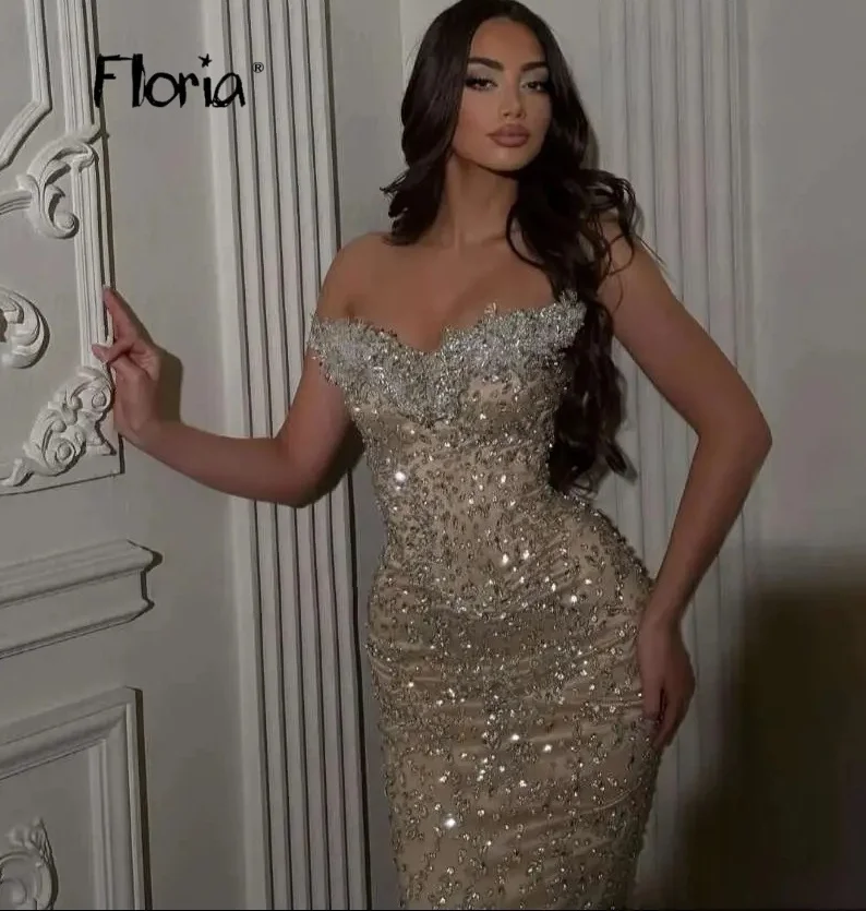 

Strapless Champagne Mermaid Cocktail Dress For Wedding Party Arabic Graduation Prom Dresses Customized Birthday Night Gowns 2025