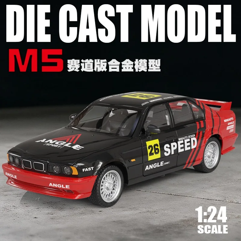 1:24 M5 Car Model Doors Opened Sound Light Models Shock Absorption Front Wheel Steer Vehicle As Popular Display
