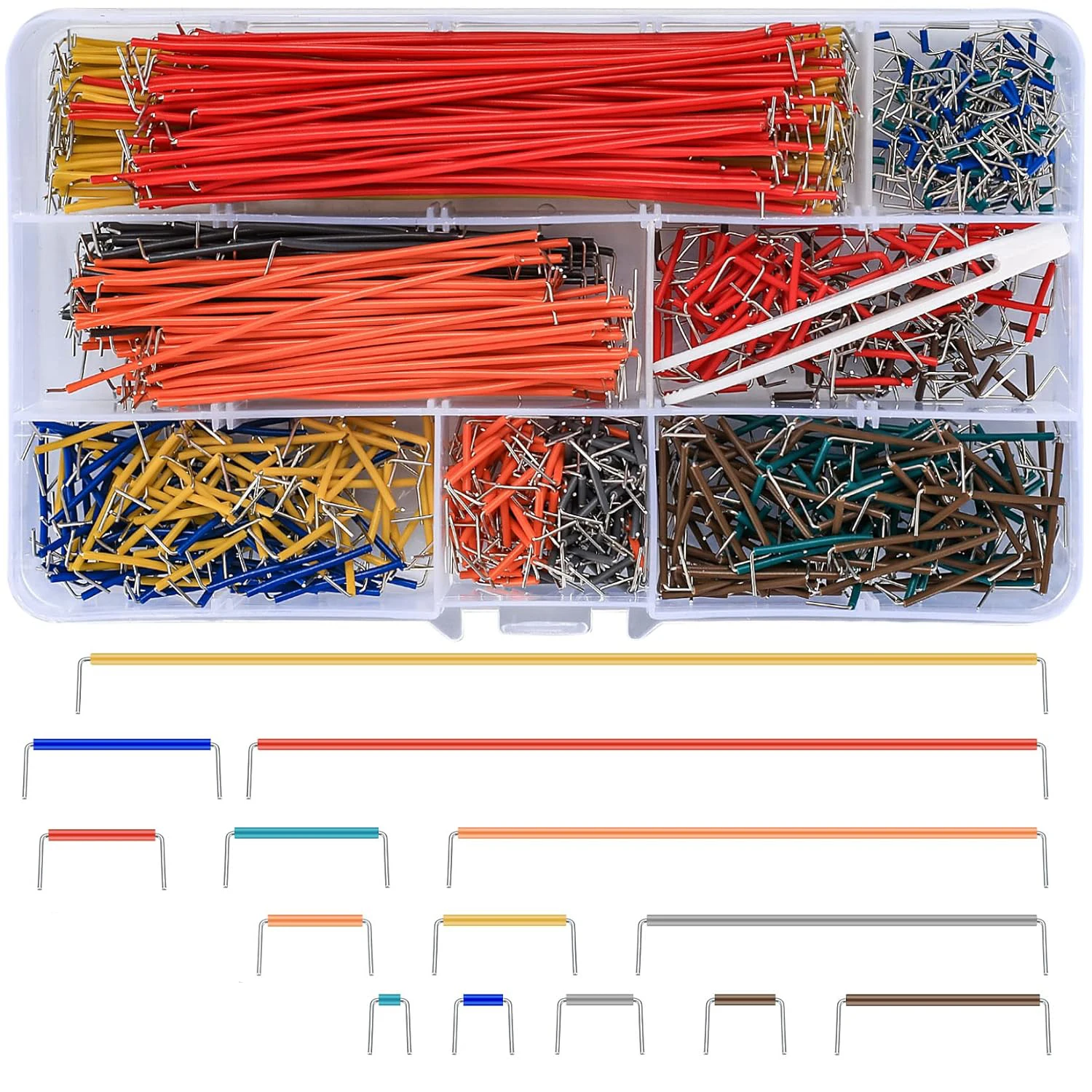 840 Pcs Breadboard Jumper Wires Kit, PCB Breadboard Jumper Wire Cables, Solderless Flexible Breadboard Wire Kit, Circuit Board