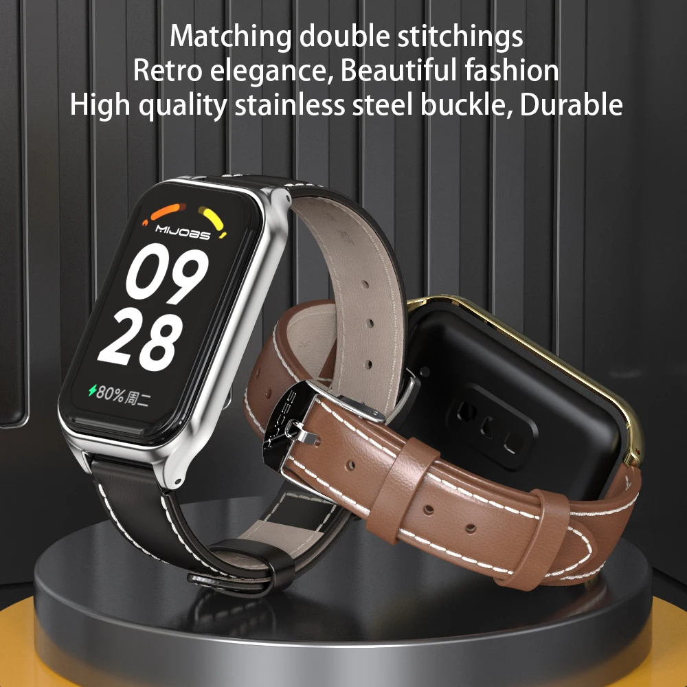Ремешок для Xiaomi Redmi Band 2, сменный кожаный браслет для смарт-часов Redmi Band 2 Correa