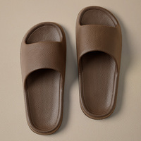 Fashion Men's Women's Sandals Anti-Slip Wear-Resistant EVA Thick Sole Comfortable Home Slippers Bathroom Bath Flip-Flops