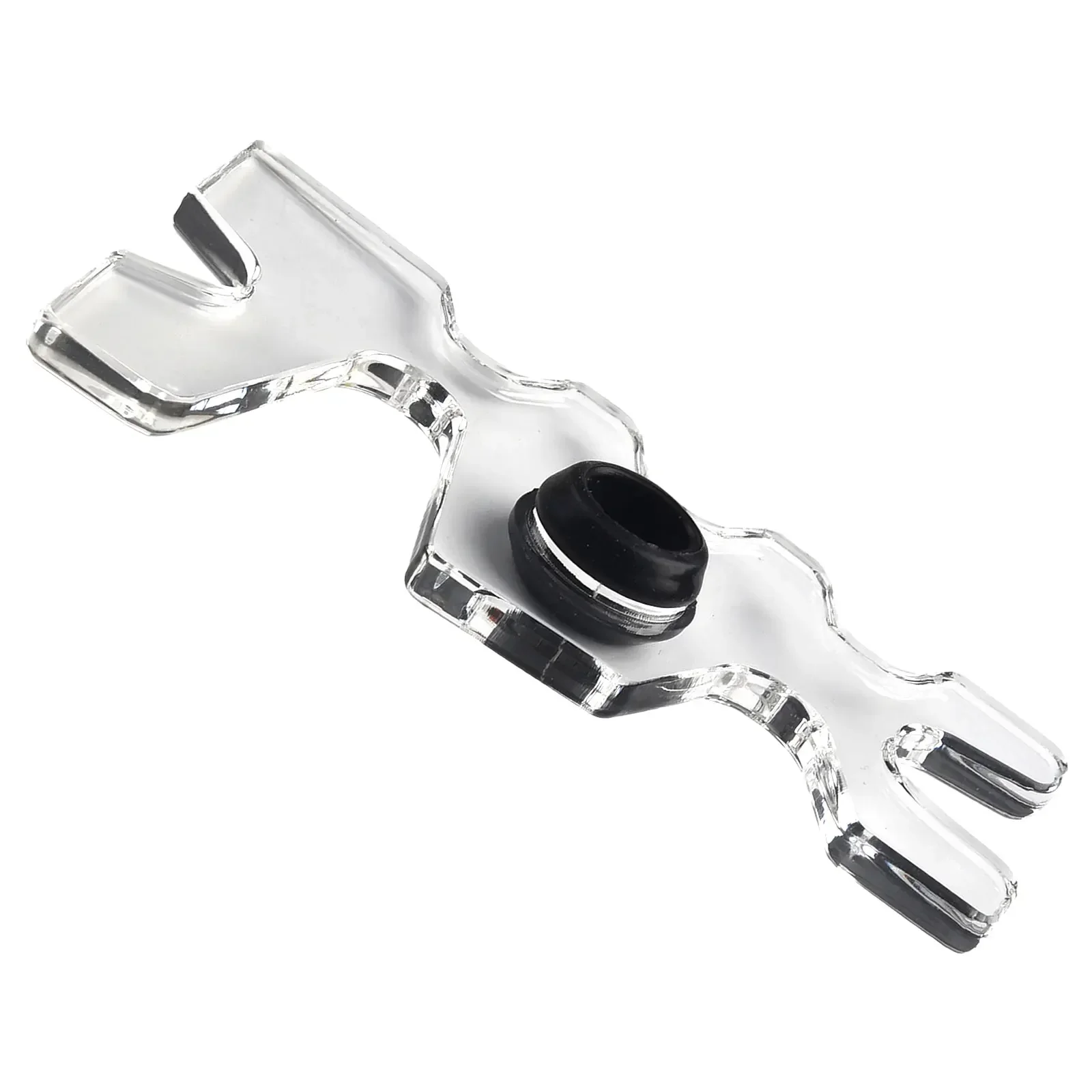 Clear Acrylic Bridge Rest Snooker Pool Cue Head Holder Stand with Customizable Positioning and Adjustable Height