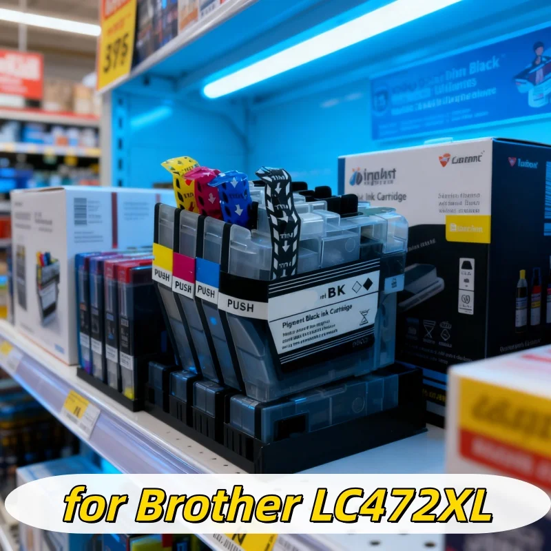 

4pcs LC472XL LC472 Compatible Ink Cartridge For Brother MFC-J2340DW MFC-J3540DW MFC-J3940 Printers With Chip Cartridge