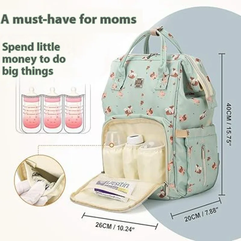 New Large-capacity Mommy Bag Baby Going Out Diaper Milk Powder Mother and Baby Bag Multi-functional Portable Backpack