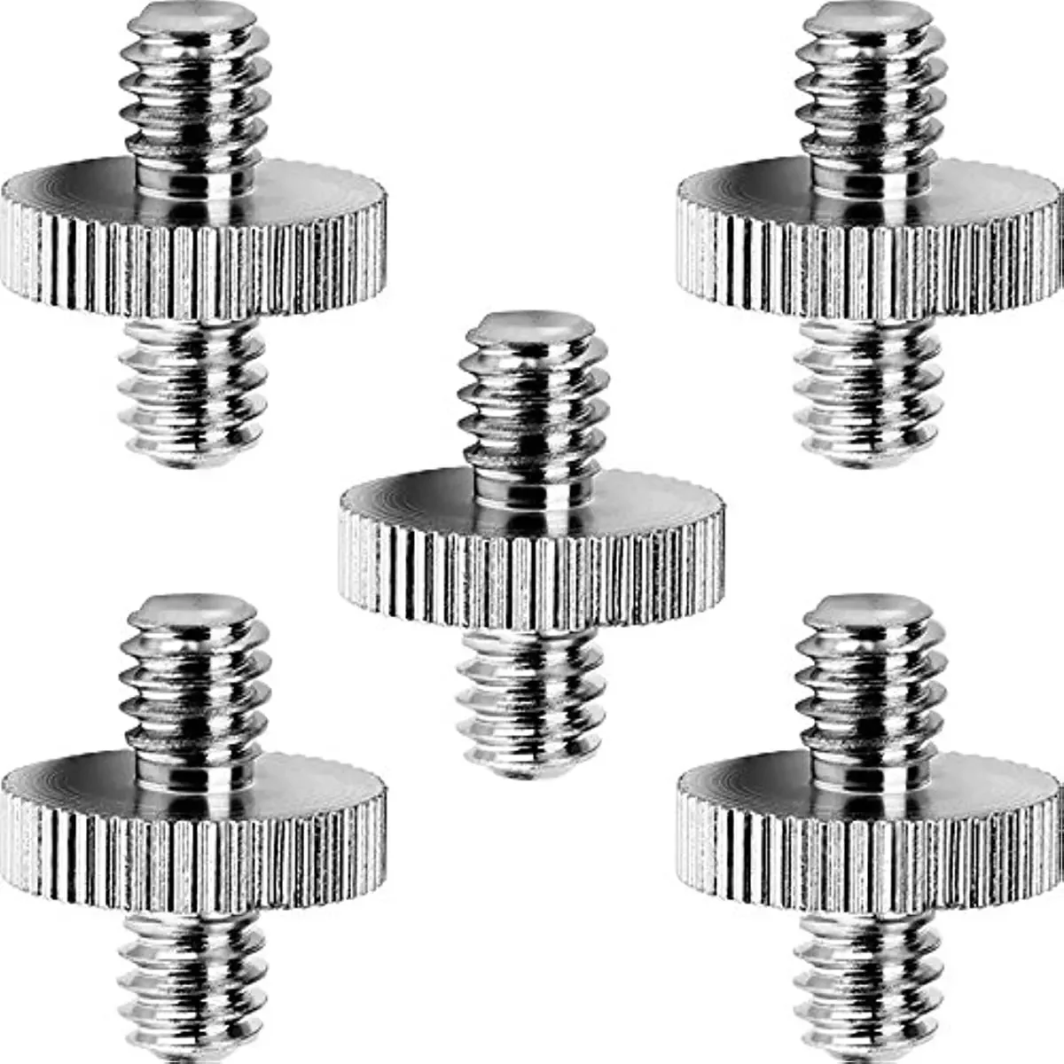 1/4 "Man naar 1/4" Mannelijke Schroefdraad Metalen Adapter 1/4 Inch Dubbele Mannelijke Schroef Adapter Ondersteunt Statief camera Accessoires