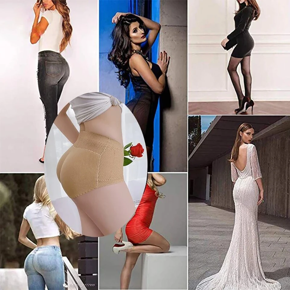 Butt Lifter Shaper Slipje Vrouwen Heup Enhancer Shapewear Hoge Taille Nep Billen Push-Up Controle Slipje Gewatteerd Ondergoed Slip