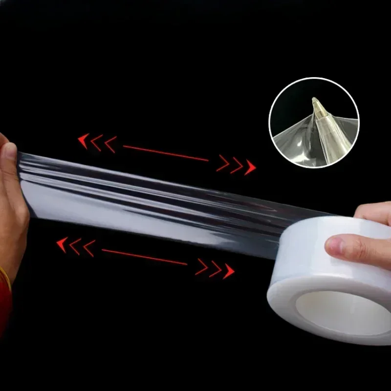 200M Static Electricity Protective Film Tensile Resistance Anti Scratch Screen Film Application PE No Glue Transparent Roll Film