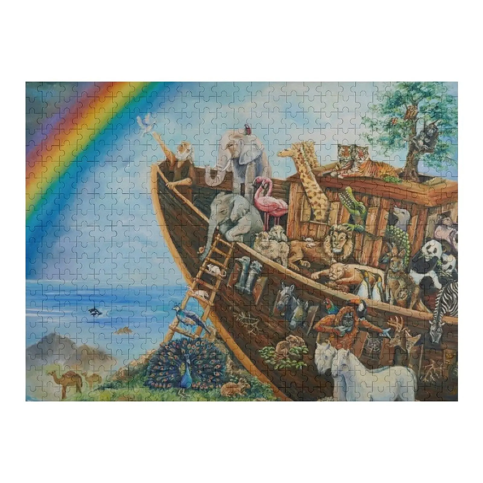 

Пазл «Ной ковчег» с фотографией на заказ, персонализированное имя, персонализированный подарочный пазл