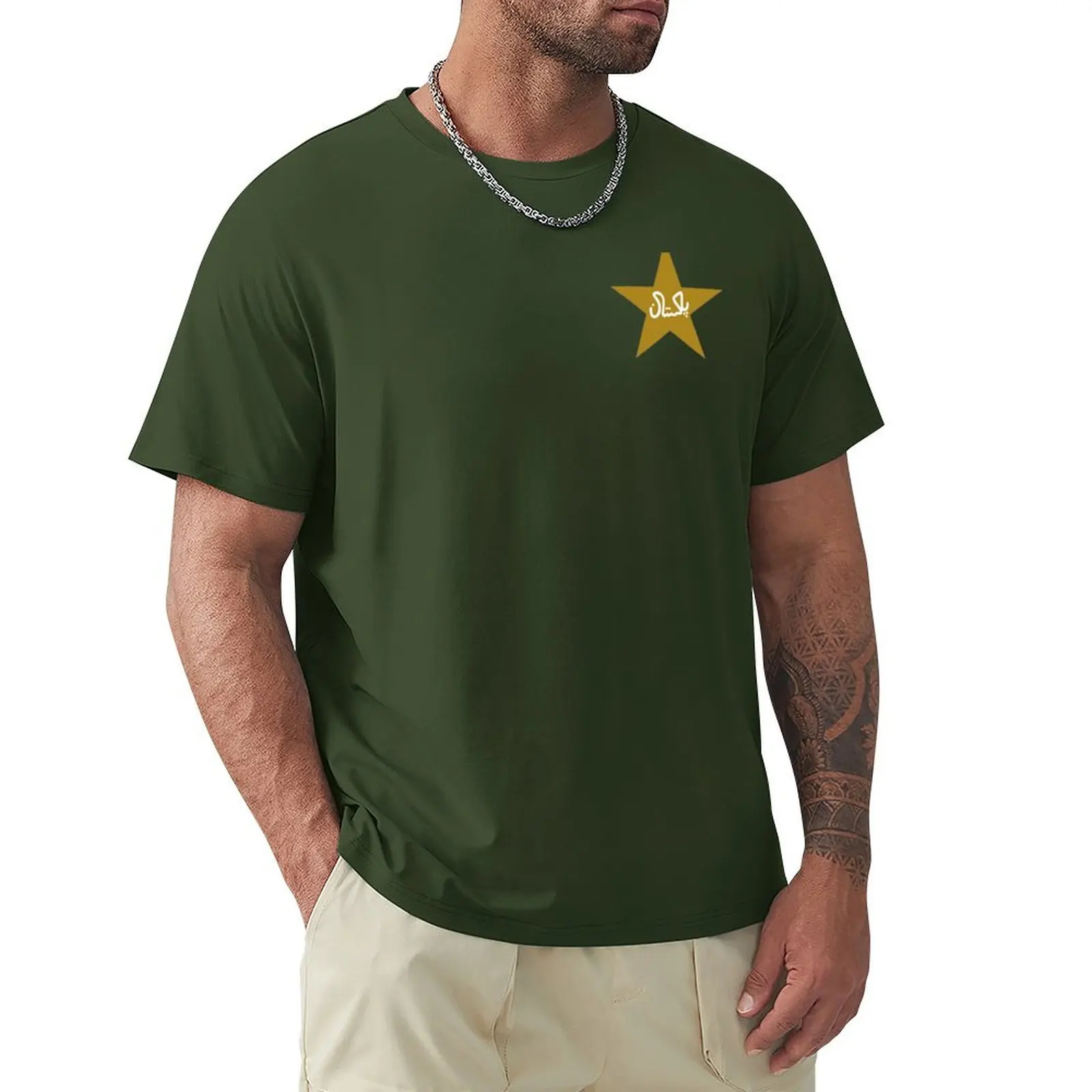 

Pakistan Cricket team logo T-Shirt quick-drying vintage t shirts for men cotton