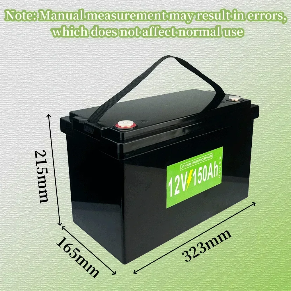 12V 150Ah LifePo4 Battery 12.8V Rechargeable Battery Built-in BMS Lithium Iron Phosphate Solar Cell tools