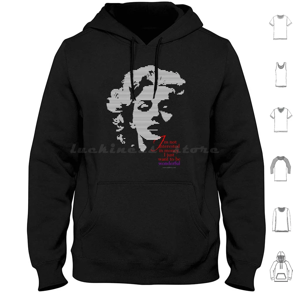 Wonderful Marilyn Hoodies Long Sleeve Beautiful Beauty Diva Marilyn Money Monroe Quote Wonderful Marilynmonroe Marilyn