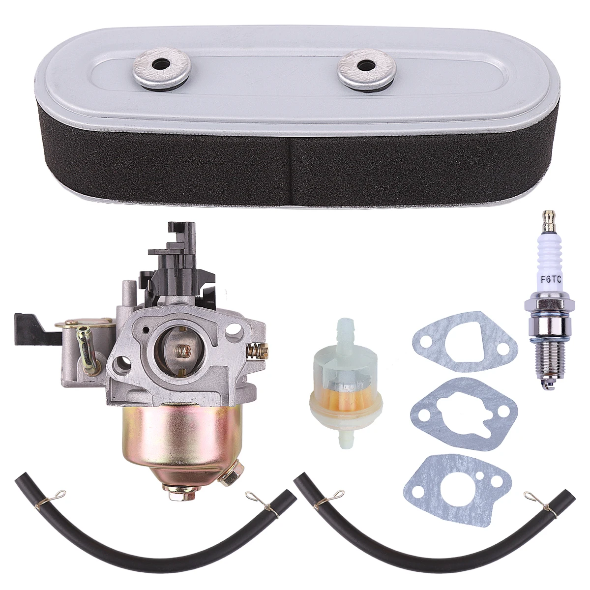 

Carburetor with Air Filter Line Kit for Honda GXV120 GXV140 GXV160 HR194 HR195 HR214 HR215 5.5HP Lawn Mower Motor Engine