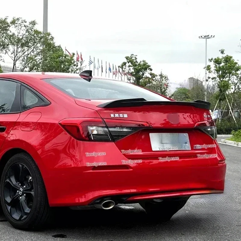 

For Honda Civic 11th 2021 2022 2023 High Quality ABS Material Unpainted Color Rear Trunk Lip Spoiler Body Kit Accessories