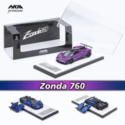 HKM 1:64 Zonda 760 LH Openable Hood Diecast Diorama Car Model Collection Miniature