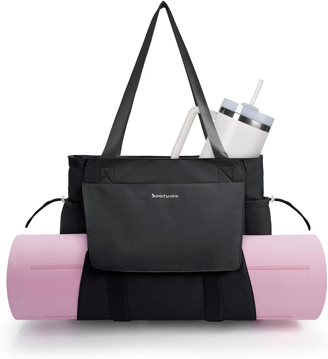 

Yoga Mat Bag Tote with Waterproof Wet Pocket, Quick Access Storage for Yoga Mats, Gym Bags for Women Men, Lightweight Carrier