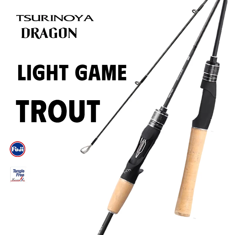 TSURINOYA DRAGON ライトゲームフィッシングロッド 1.6m 1.8m UL