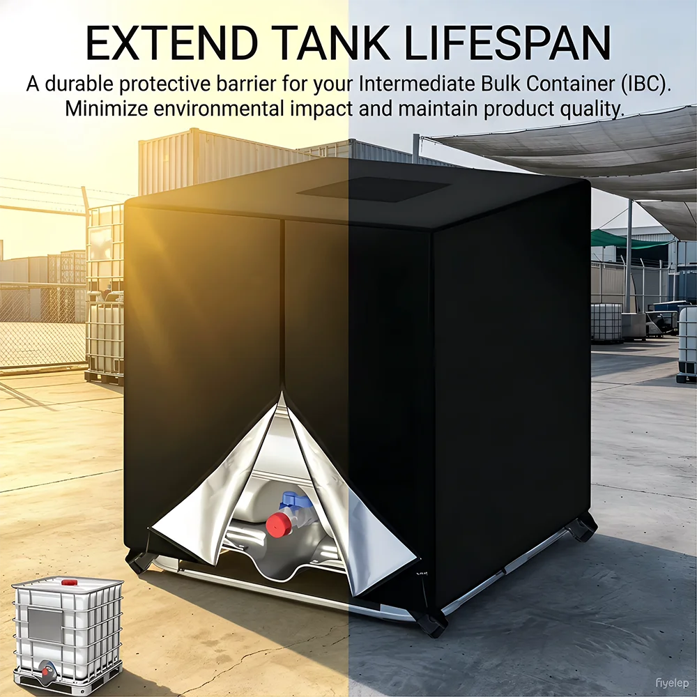 Outdoor IBC Tank Cover 275 Gallon 100% Polyester 210D Waterproof Dustproof Protective Cover