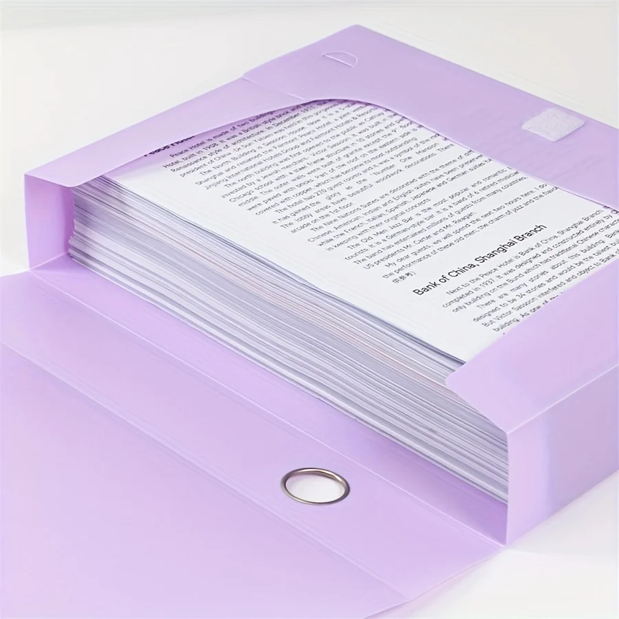 1 قطعة صندوق مجلد ملفات A4 قابل للتوسيع، ظهر عريض 35 مم، مادة PP، إغلاق آمن مع شريط لاصق، تخزين منظم المستندات #5