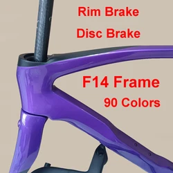 2024 New F14 carbon road bike frame T1100 1K Rim Disc Brake Bicycle Frame Direct Mount Brake Frameset XDB DPD available