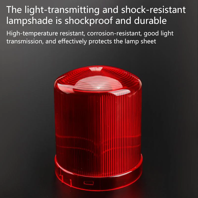 Torcia di avvertimento allarme sonoro e luminoso ricaricabile, forte luce di allarme magnetica portatile, luce flash lampeggiante con segnale di sicurezza