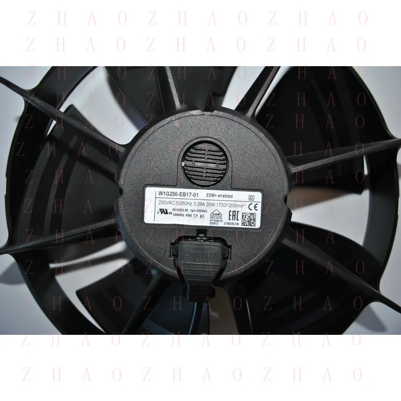 L+ for EBM-PAPS 0.28A 35W W1G250-EB17-01 Industrial HVAC EC Fan 50/60Hz 230V Axial