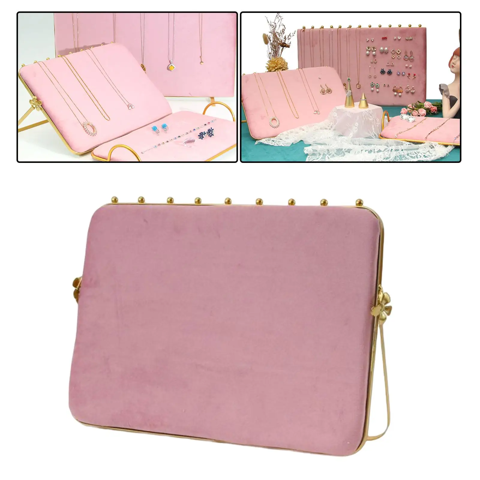 رف عرض القلادة النسائية يظهر لوحة عرض 9 نقاط لبرج المجوهرات #2