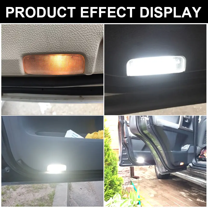 2pcs Super bright 6000K white car LED Door Courtesy Light for TOYOTA Wish Prius Camry alphard Isis estima For Lexus IS250 RX350 view 6