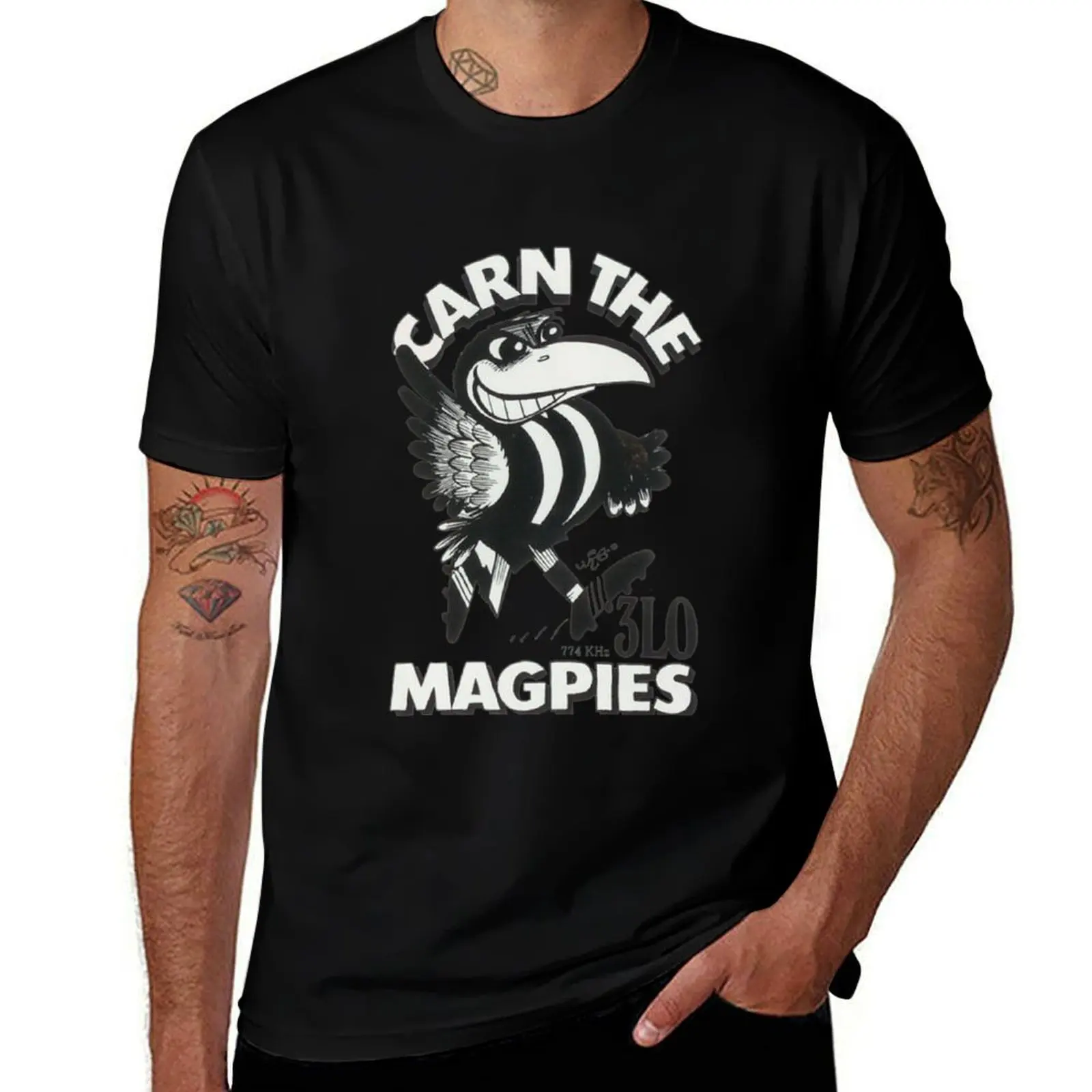collingwood T-Shirt Fashion Pattern Printed Tee Shirt T-Shirt