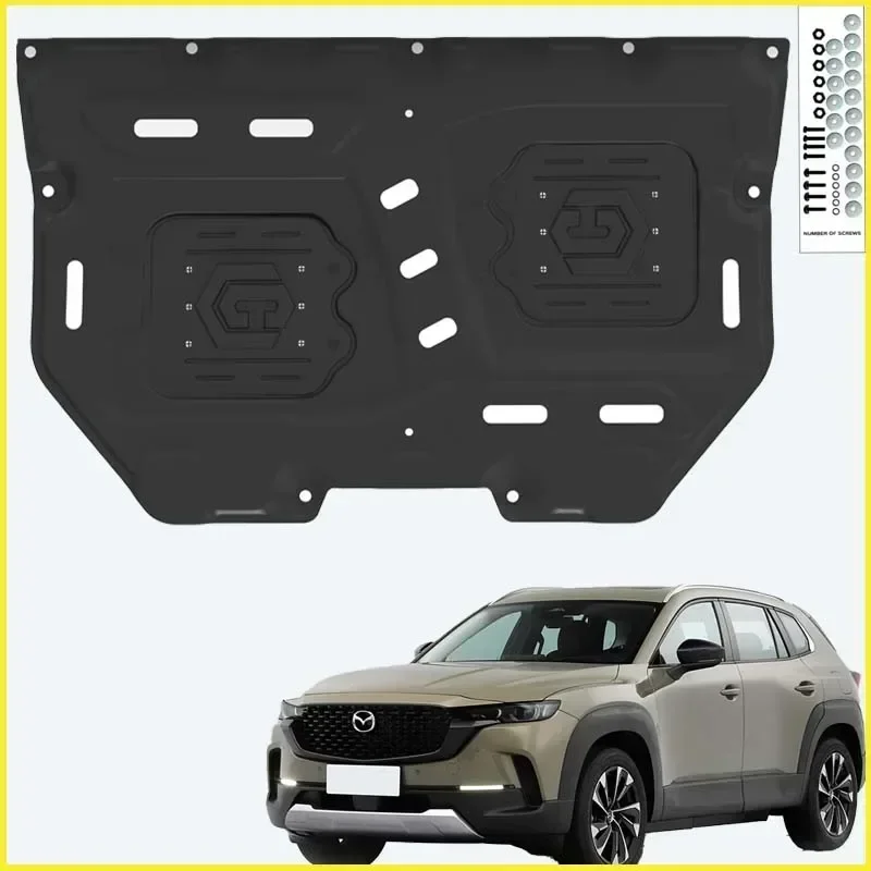 

Engine bottom guard for Mazda CX-50 2023-2024 Black Under Engine Guard Plate Splash Shield Mud Fender Cover Mudguard Protector
