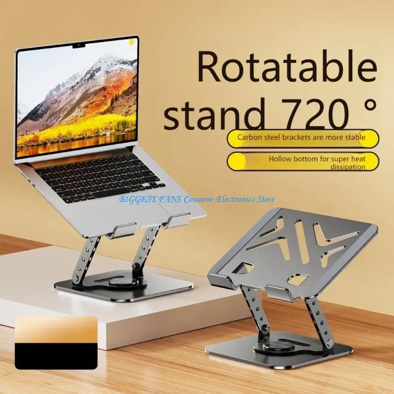Laptop Holder Stand 360 Degree Rotatable Portable Foldable Desktop Bracket