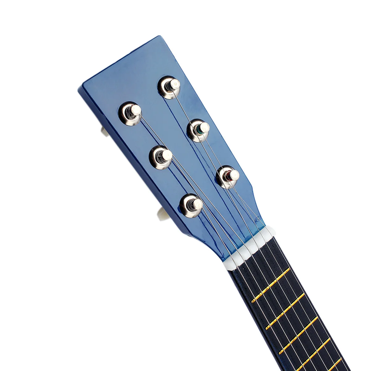A89E-Irin 2 uds Mini 23 pulgadas tilo 12 trastes guitarra acústica de 6 cuerdas con púa y cuerdas para niños/principiantes-negro y azul