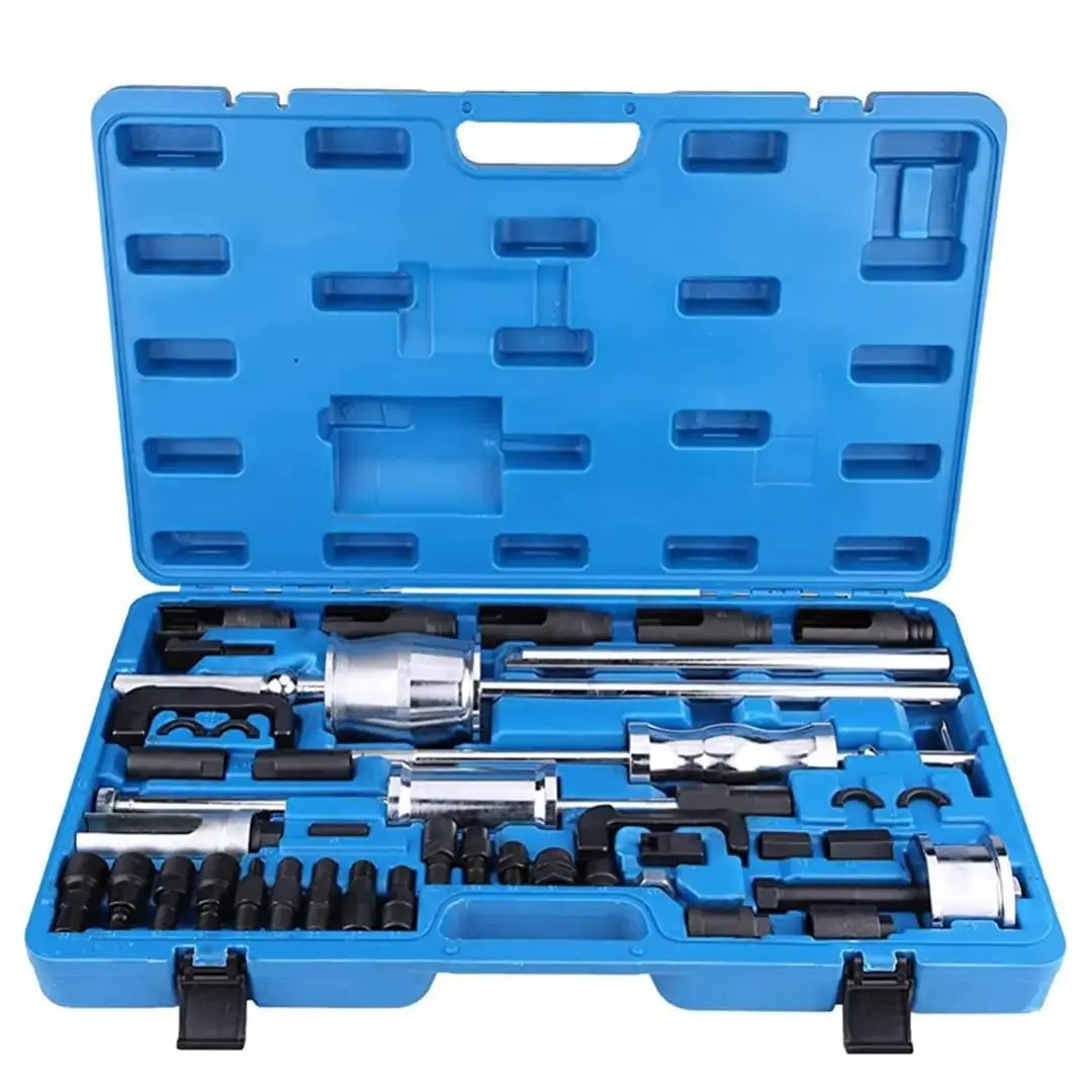 40Pcs Diesel Fuel Injector Repair Tool Kit Injector Sensor Disassembly Sleeve Puller Set Auto Nozzle Removal Maintenance Tools