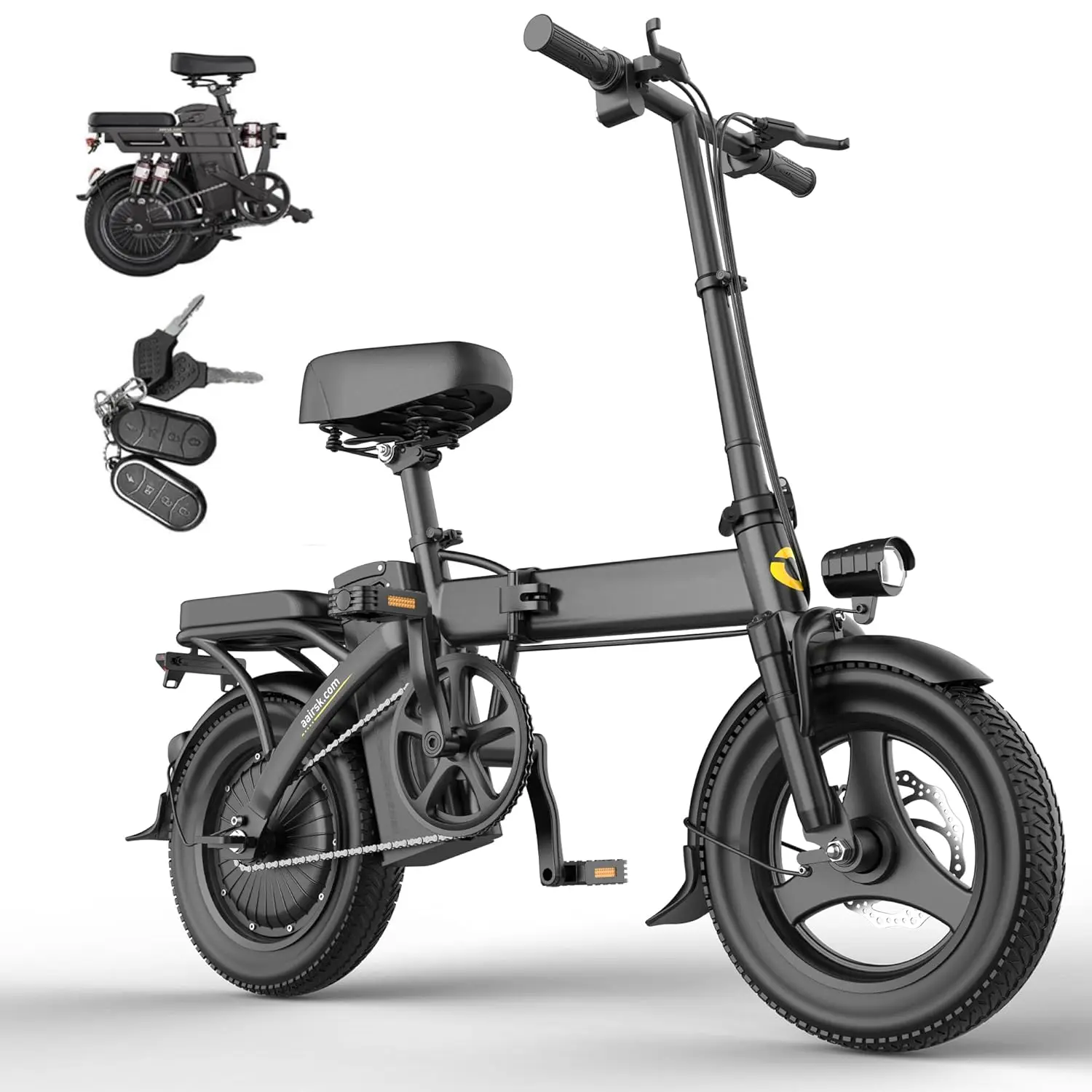 

Электровелосипед для взрослых, двигатель 748 Вт, максимальная скорость 32 км/ч, съемная батарея 48 В, запас хода до 48/64 км, 14 дюймов, на заказ